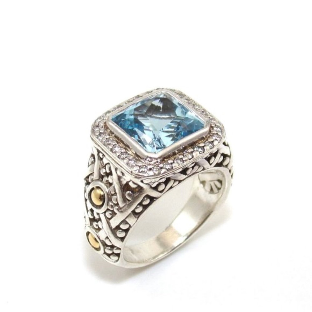 Hardy Sterling Silver 18K Gold Batu Sari Ring